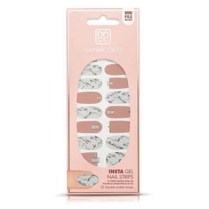 5/$25💜 Nanacoco Insta Gel Nail Strips Pink Marble